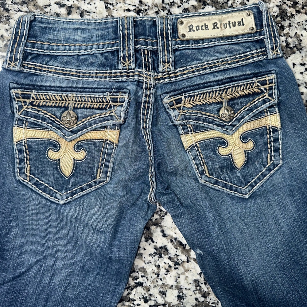 Rock Revival Blue Women’s Jeans size 24 - Picture 2 of 14